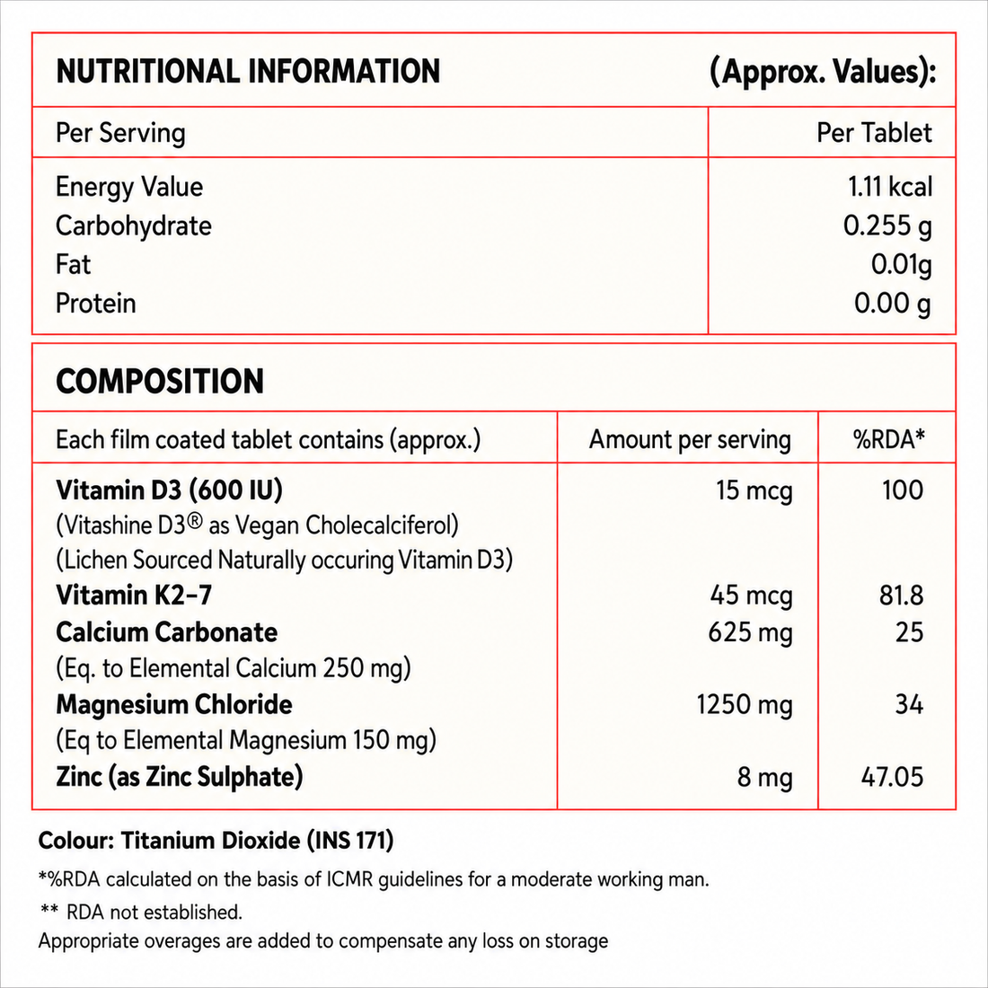 VitaBliss Vegan Vitamin D3 + K2-MK7 + Magnesium